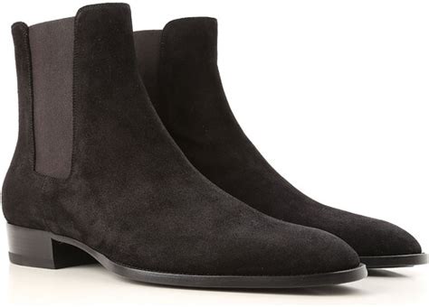 stivaletti ysl|Yves Saint Laurent Leather boots .